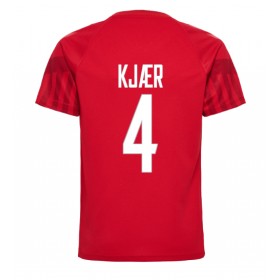 Camiseta de fútbol Dinamarca Simon Kjaer 4 1ª equipación Copa Mundo 2022